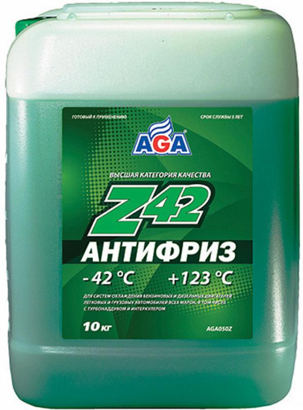 Антифриз AGA- Z42 10л. Зелёный