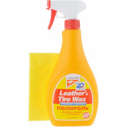 Kangaroo Leather & Tire Wax Super Gloss - полироль панели  (500 мл)