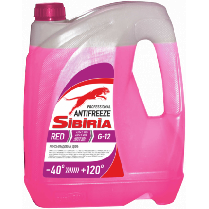 Sibiria Antifreeze G12+ red -40 5кг