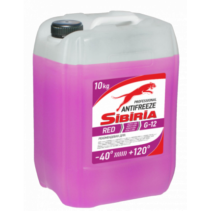 Sibiria Antifreeze G12+ red -40 10кг