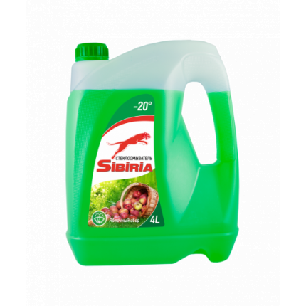 Sibiria Жидкость стеклоомывающая -20 яблоко 4л