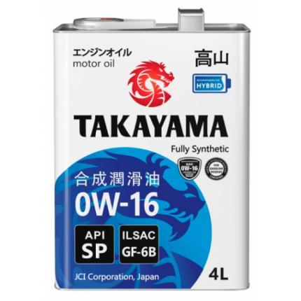 TAKAYAMA SAE 0W-16, ILSAC GF-6B, API SP 1л.
