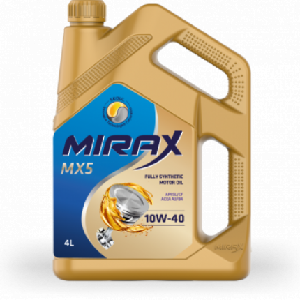 MIRAX MX5 SAE 10W-40 API SL/CF,  ACEA A3/B4 4 л