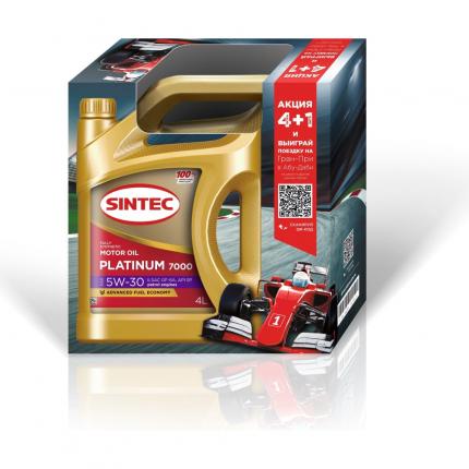 SINTEC PLATINUM 7000 SAE 5W-30 GF-6A 4+1л. (Акция)