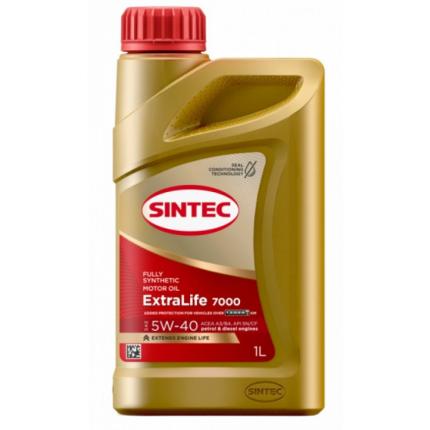 SINTEC EXTRALIFE 7000 SAE 5W-40 API SN ACEA A3/B4 1л.