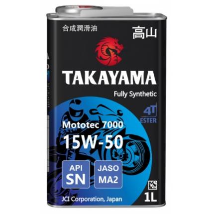 TAKAYAMA Mototec 7000 4T 15W-50 SN MA-2 1л