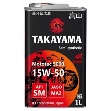 TAKAYAMA Mototec 5000 4T 15W-50 SM MA-2 1л