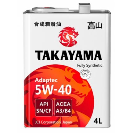TAKAYAMA Adaptec 5W-40 SN/CF A3/B4 4л.