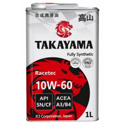 TAKAYAMA RACETEC 10W-60 API SN/CF ACEA A3/B4 1л.