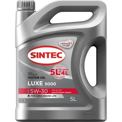 SINTEC LUXE 5000 5W-30 SL/CF 5л. по цене 4л.