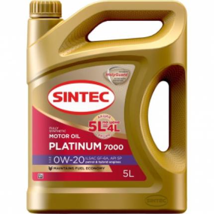 SINTEC PLATINUM SAE 0W-20 ILSAC GF-6 API SP 5л. по цене 4л.