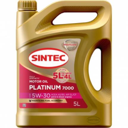 SINTEC PLATINUM 7000 SAE 5W-30 API SL ACEA A5/B5 5л. по цене 4л.