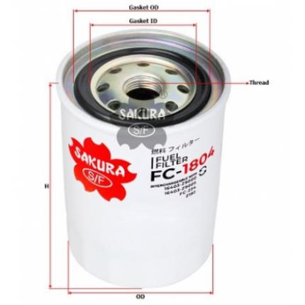 Sakura фильтр топливный FC1804