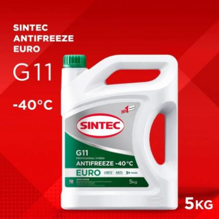 Sintec Antifreeze Euro G11 green -40 Акция 5кг по цене 4кг
