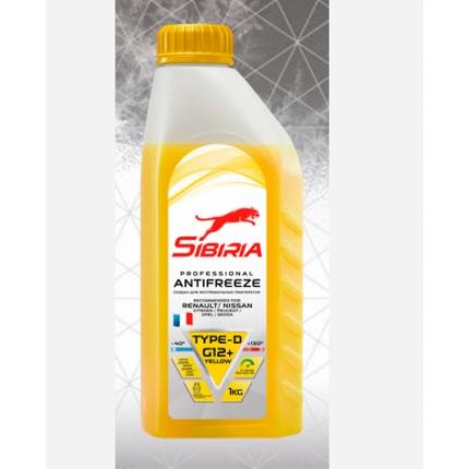 Sibiria Antifreeze G12+ yellow -40 1кг