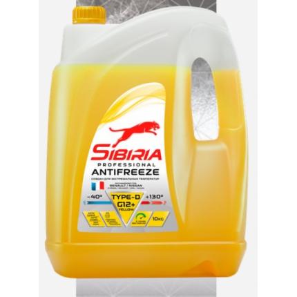 Sibiria Antifreeze G12+ yellow -40 10кг