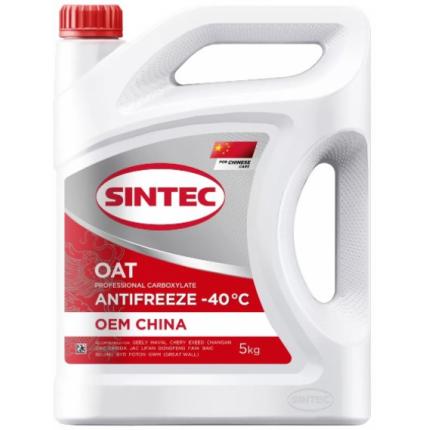 Sintec Antifreeze OEM China OAT red -40 5л.