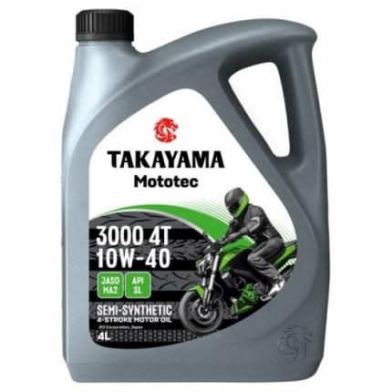 Takayama Mototec 3000 4T SAE 10W-40 API SL JASO MA-2 4л.