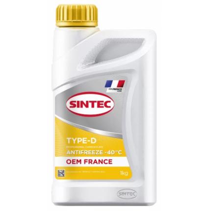 Sintec Antifreeze OEM France Type-D yellow -40 1л.
