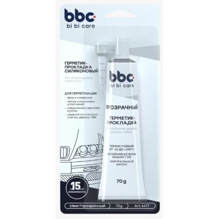 4417 bi bi care герметик-прокладка силиконовый прозрачный, 70