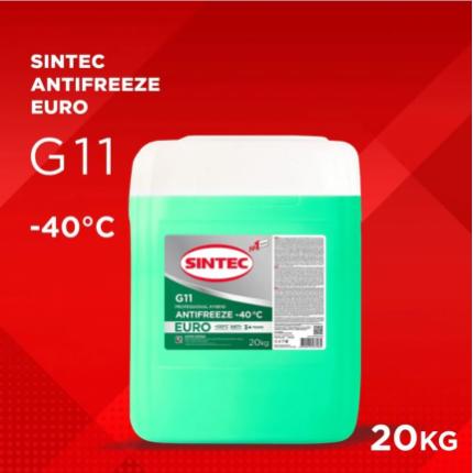 Sintec Antifreeze Euro G11 green -40 20кг Акция 20%