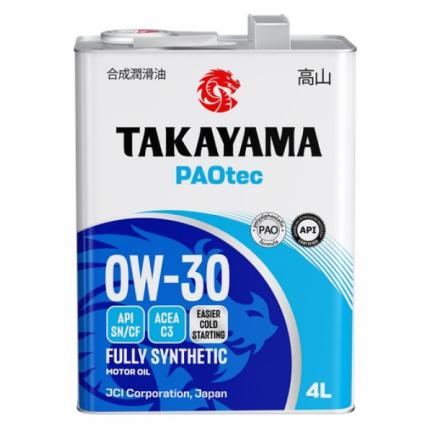 Takayama PAOtec SAE 0W-30 ACEA C3 API SN/CF 4+1л. (Акция)
