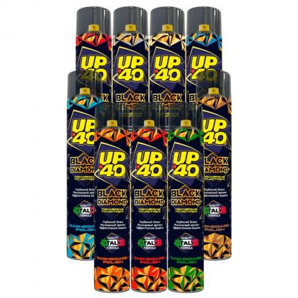 City Up 3840 Полироль пластика UP-40 Черный Бриллиант 750 мл (Персик)
