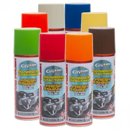City Up CA-838 Полироль пластика Бриллиант Аэрозоль 200мл (Антитабак)