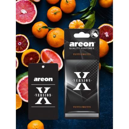 Ароматизатор подвесной бумажный Areon X-VER TUTTI  FRUTTI (Тутти-Фрутти)