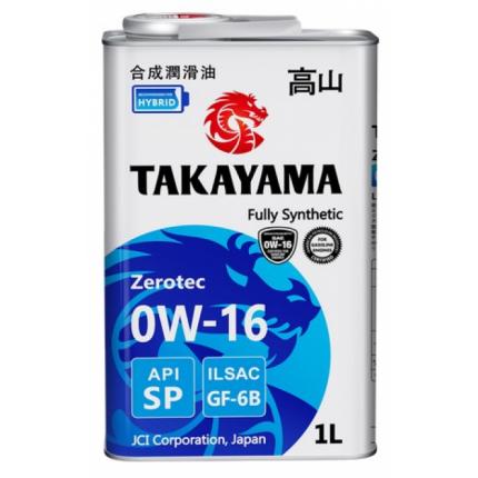 TAKAYAMA Zerotec SAE 0W-16 ILSAC GF-6B API SP 1л.