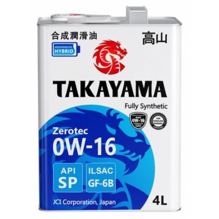 TAKAYAMA Zerotec SAE 0W-16 ILSAC GF-6B API SP 4л.