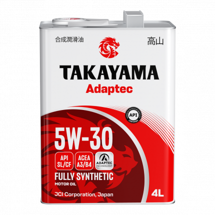 TAKAYAMA Adaptec SAE 5W-30 ACEA A3/B4 API SL/CF 4л.