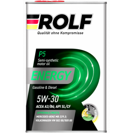 Rolf Energy 5W-30 A3/B4 SL/CF 1л.