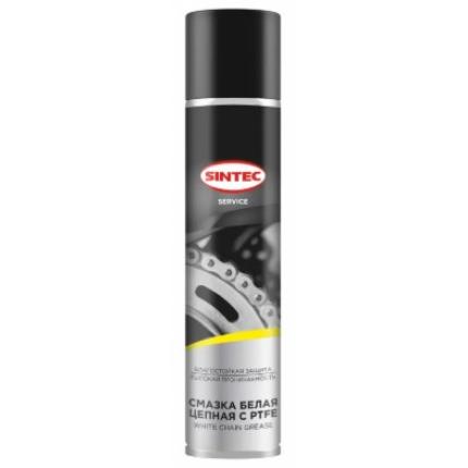 Sintec Смазка цепная c PTFE White Chain Grease 400мл (аэрозоль) (ПТ)