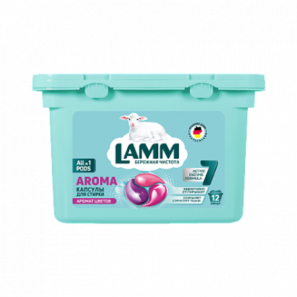 Средство для стирки жидкое в капсулах Lamm Universal 12шт (8шт в коробке)