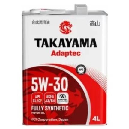 TAKAYAMA Adaptec SAE 5W-30 ACEA A3/B4 API SL/CF 4+1л. (акция)
