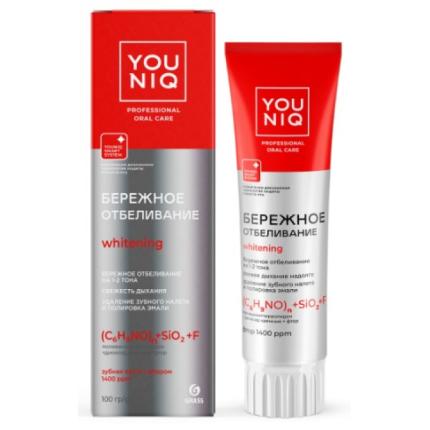Зубная паста YOUNIQ® Отбеливающая, 100 гр