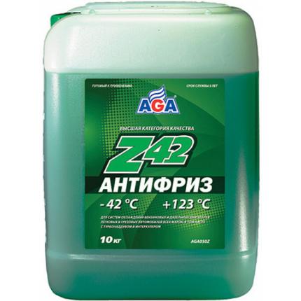 Антифриз AGA- Z42 10л. Зелёный